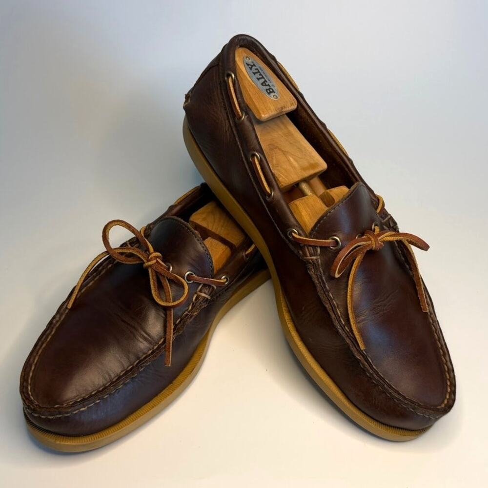 VGUC Rancourt & Co. Gilman Camp Moc Heritage Brown Made in Maine USA 12 Wide EE